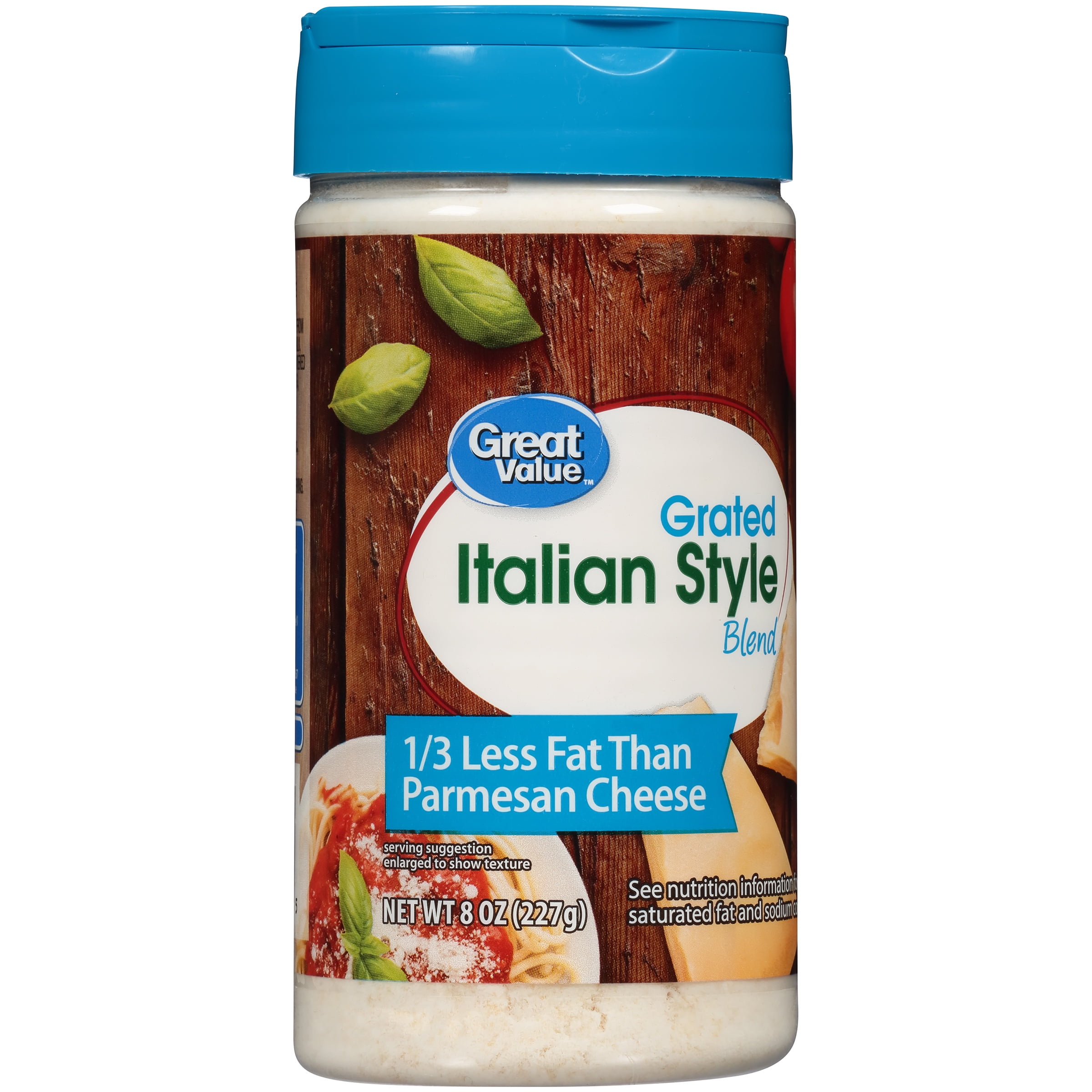 Great Value Reduced Fat Parmesan Grated Cheese, 8 oz by Wal-Mart Stores, Inc.