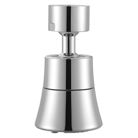360° Swivel Faucet Aerator - 5-Flow Sprayer with Brass Adapter for Kitchen Sink, Adjustable Water Saving Spray Head