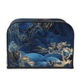 thumbnail image 2 of Honeii Golden Blue Mountains Print 4 slice Toaster Cover, Two Slice Toaster Dust-proof Cover For Kitchen Small Appliance and Fingerprint Protection, 2 of 7
