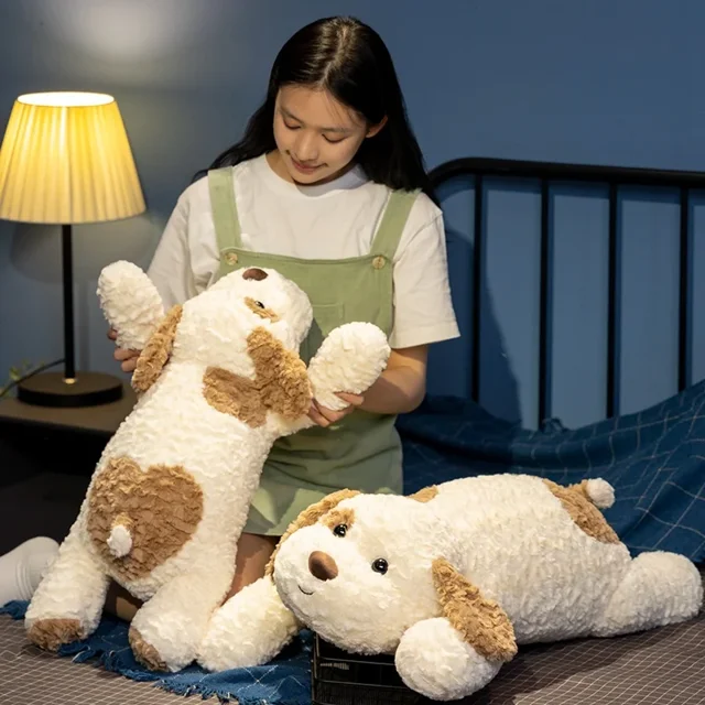 Lindo juguete de peluche para bebé y niña, almohada suave para dormir grande, cachorro, perro de peluche, regalo de cumpleaños569