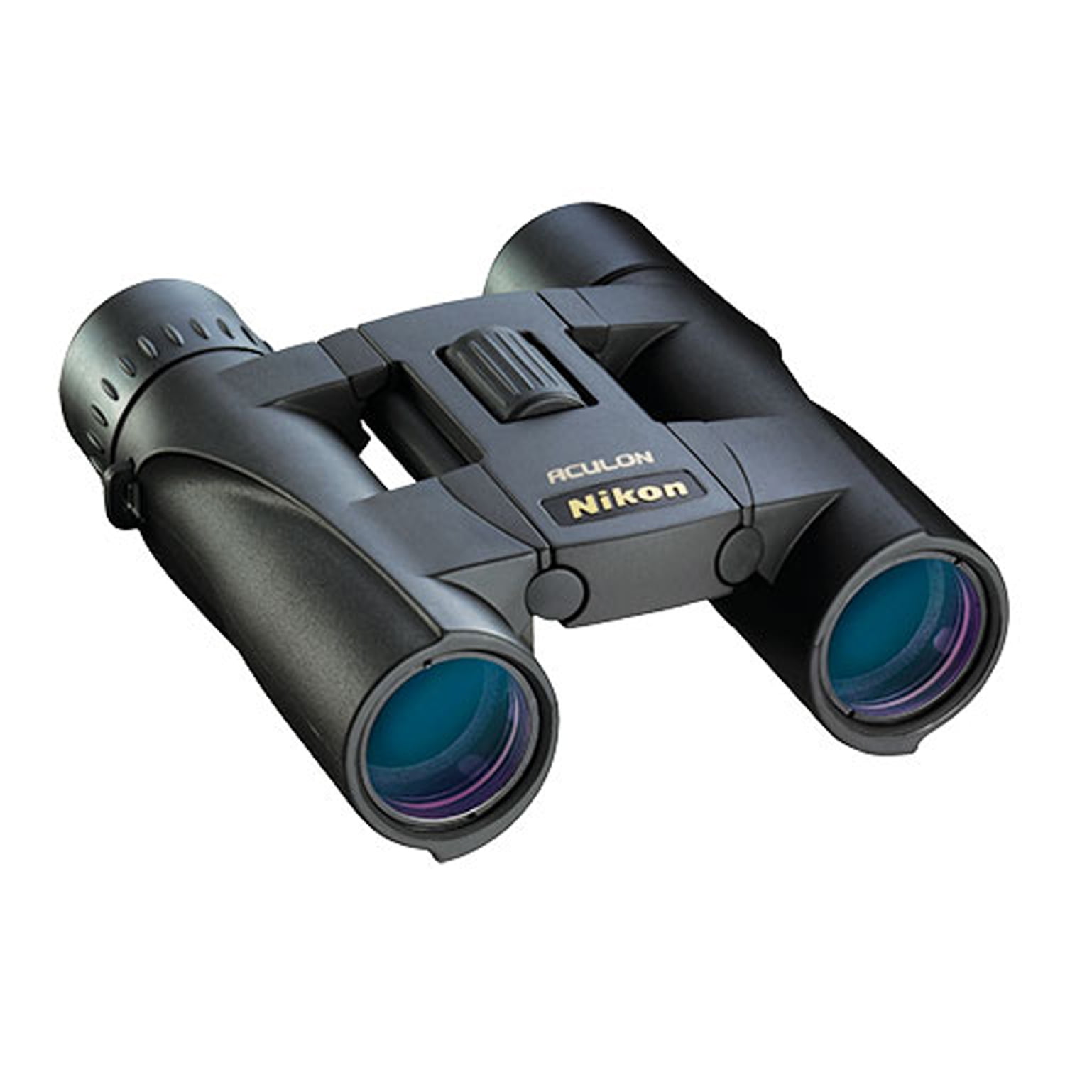 Nikon ACULON A30 10x 25-mm Binoculars with Neck Strap, Case, and Lens Covers (Black), 8263
