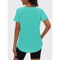 thumbnail image 2 of Rosvigor Womens Workout Tops Short Sleeve Tee Shirts Comfy Athletic Shirts Loose Womens Activewear Tops for Gym Running Yoga, 2 of 7