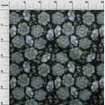 thumbnail image 2 of oneOone Viscose Chiffon Fabric Leaves & Floral Artistic Print Sewing Fabric BTY 42 Inch Wide, 2 of 4