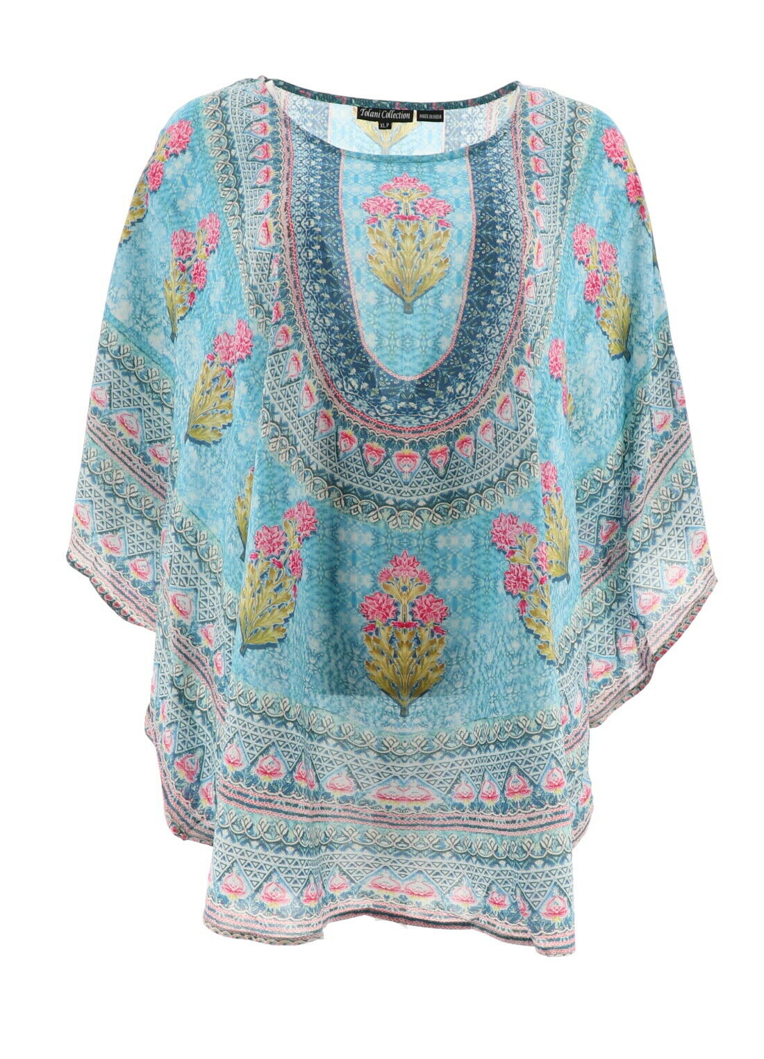 Tolani - Tolani Collection Petite Printed Woven Caftan Tunic A347419 ...