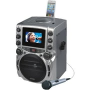 Karaoke USA GQ743 CDG Bluetooth Karaoke Machine with 4.3" Color TFT Screen includes 1 microphone