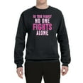 thumbnail image 2 of In This Family No One Awareness Unisex Crewneck Graphic Sweatshirt, Black, Small, 2 of 3