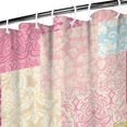 thumbnail image 3 of Pioneer Flower Floral Print Pattern Shower Curtain 36”x72", Bathroom Decorative Shower Curtain Set with 12 Hooks, Waterproof Washable, 3 of 6