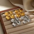 thumbnail image 3 of NICKSUN 18K Gold Plated Statement Earrings For Women, Sun Flowers Conch Shell Earring Large Stud Earrings Hypoallergenic Stud, 3 of 9