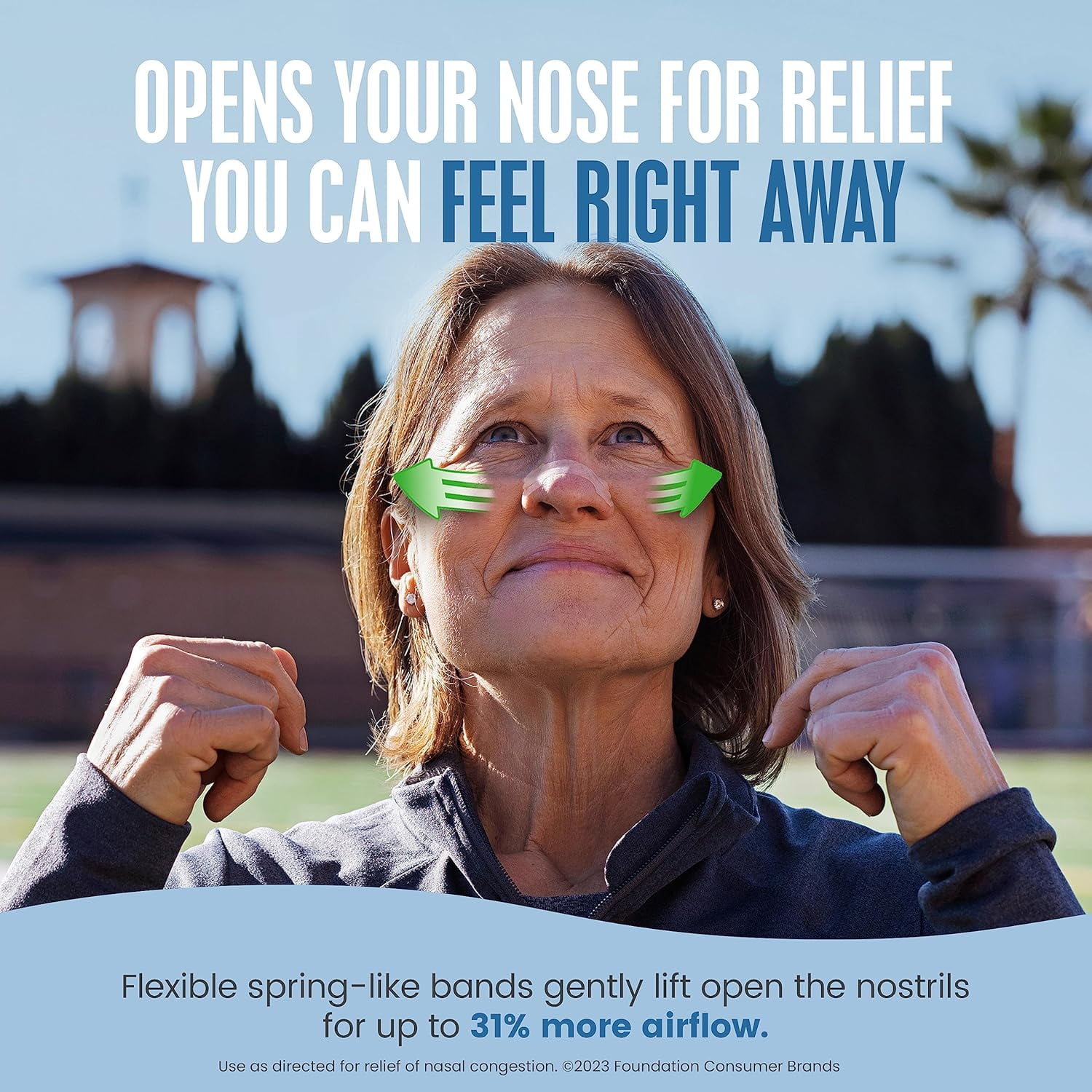 Breathe Right Extra Clear Sensitive Nasal Strips 44ct