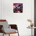 thumbnail image 3 of 10 Inch Wall Clock Battery Operated Silent Clock Decorative for Office, Kitchen, Outdoor, Living RoomSpring Wild Flowers Red Poppy and Blue Flowers Art, 3 of 4
