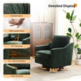 thumbnail image 6 of Ktaxon 360° Swivel Accent Chair Soft Chenille Fabric Arm Chair High Resilience Cushion Ideal for Living Room  Bedroom Furniture Green, 6 of 12
