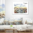 thumbnail image 4 of Designart Rome Hand drawn Illustration - Cityscape Painting Throw Pillow - 12x20, 4 of 5