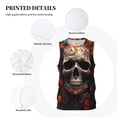 thumbnail image 3 of Sikiie Vintage Butterfly Flower Skull Basketball Jersey Reversible Men's Mesh Athletic Sports Shirts Training Practice S-4XLX-Large, 3 of 6
