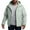 Mint Green, variant on Men's 3-in-1 Waterproof Windproof Hooded Jacket with Removable Fleece Liner, Outdoor Hiking Skiing Raincoat, Adjustable Cuffs & Storm Flap,Light Green M