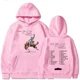 thumbnail image 1 of Sudadera con capucha de Bad Bunny para hombre y mujer, suéter informal de los 90, con diseño de los personajes de la película Nadie saber Lo Que Va Pasar Manana, 1 of 1