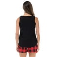 thumbnail image 3 of Just Love Women Sleepwear Short Sets Woman Pajamas (Buffalo Plaid - Red Black, 1X), 3 of 3