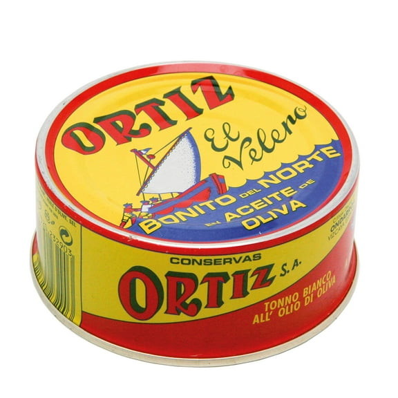 Ortiz White Tuna in Olive Oil, KKS1 Fresh Tender Slices, Spanish Wild Caught Tuna, High in Protein and Omega 3 Fats, Excellent in Salad, Pasta or Sandwiches - No Need to Add Mayo, 8.81oz Can
