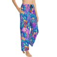 thumbnail image 2 of Balery Colorful Mushrooms print Women's Pajama Pants,Ultra Lightweight Pjs,Lounge Pant-Small, 2 of 9