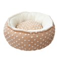 thumbnail image 3 of Cama para gatos o perros pequeños, lavable, relajante, redonda, de felpa Café, 3 of 9