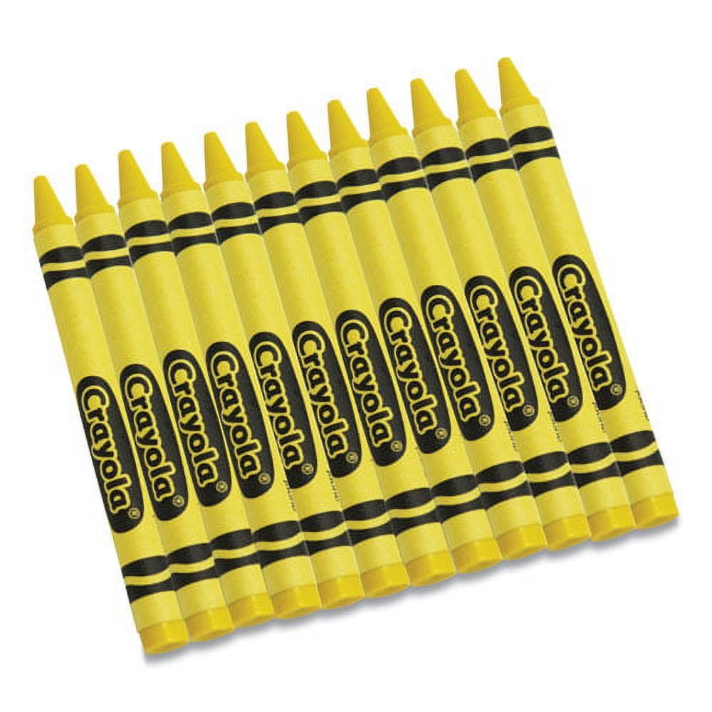 Mutual Industries Lumber Crayons Yellow 12/box 16100-41 : Target