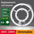 thumbnail image 2 of Panel de luz LED para techo, 220 V-240 V, módulo LED de repuesto, 12 W-100 W, fuente de luz LED de anillo redondo de ahorro de energía, 2 of 5