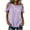 *Purple, variant on VBVC Women's Cotton Blend Cold Shoulder Blouse, Ladies' Crew Neck Ruffle Sleeve Top, Casual Button Detail Shirt For Women,Black,S-2XL