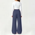 thumbnail image 7 of yillto Girls Fleece Sweatpants Wide Leg Baggy Elastic Waist Fall Winter Casual Warm Sweat Pant 5-15T, 7 of 7