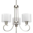 thumbnail image 1 of Progress Canada Invite 22" Brushed Nickel 3-Light Chandelier Fixture P4695-09, 1 of 5