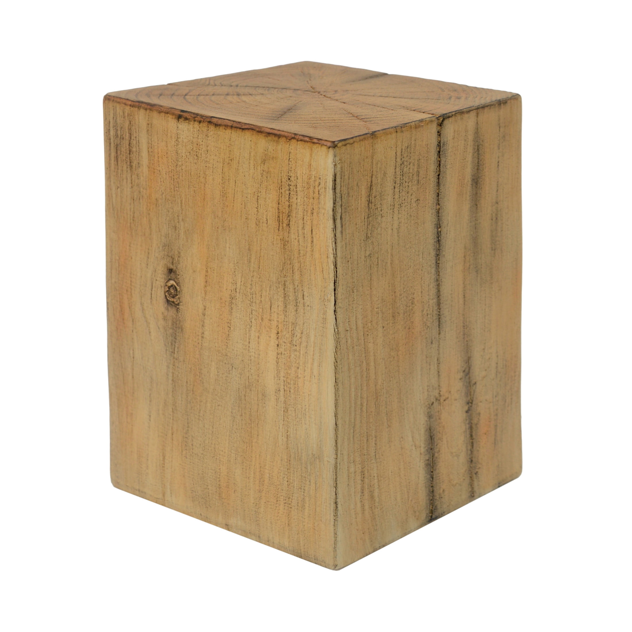 Christopher Knight Home 3-Piece MGO End Table Set, Stackable Retro Wood-Look Square Side Tables, Natural Finish