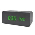 thumbnail image 1 of Digital Wooden Alarm Clock With Wireless Charging Function 3 Alarm LED Displays Dual Functions Of Snooze Sound Control, 1 of 4