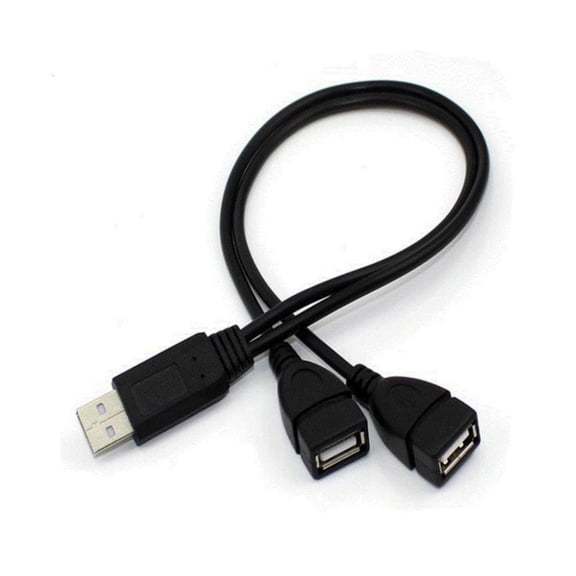 Zonest High Compatibility USB 2.0 Male to Two USB Female Splitter Charging Data Cable