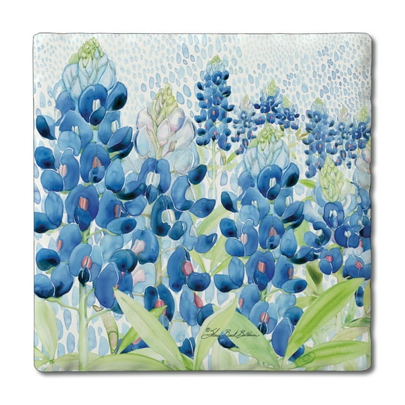 Thirstystone "Blue Bonnets" 4-Pack Tumbled Tile Coasters