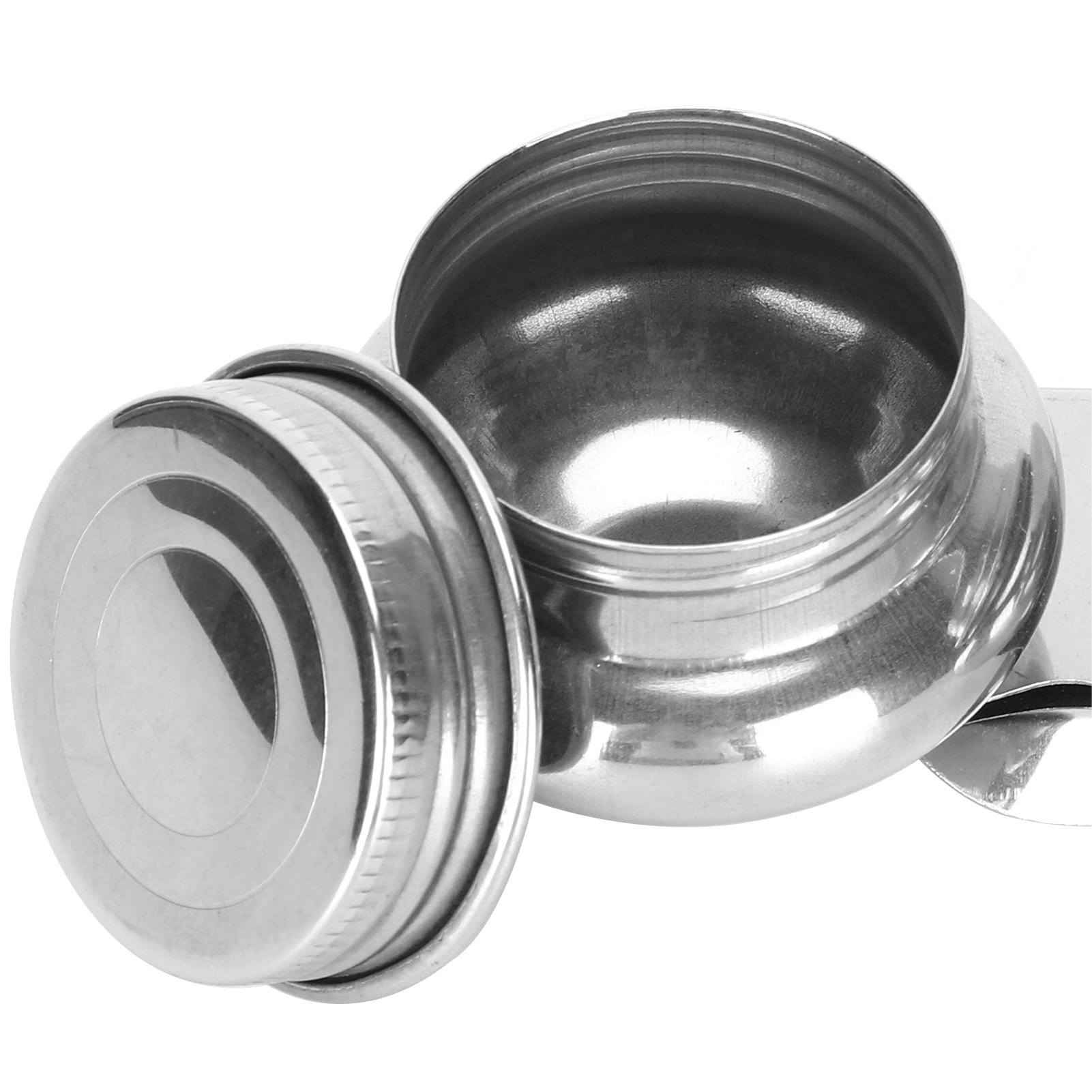 Henmomu Oil Painting Container Pot Double Dipper Stainless Steel Clip