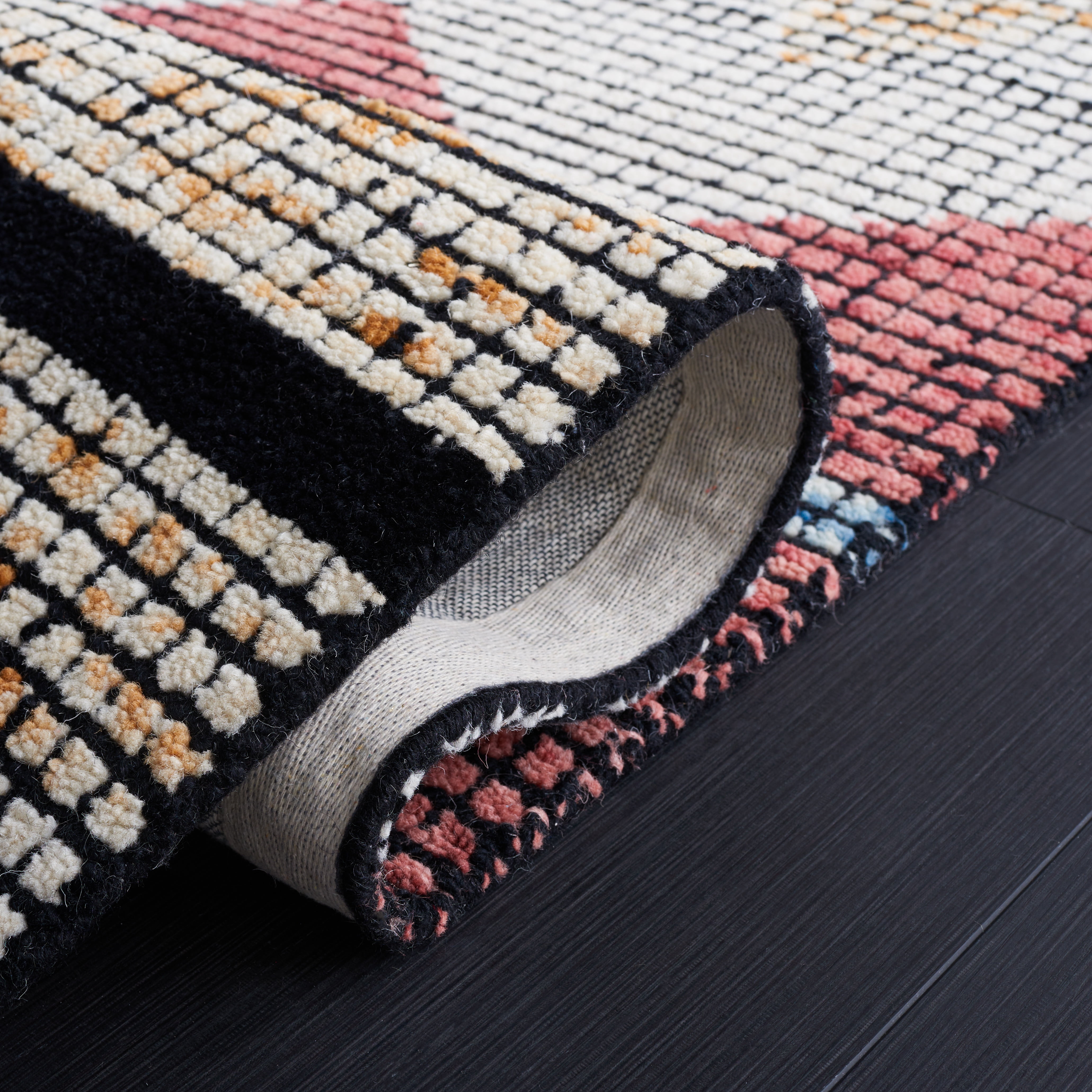 SAFAVIEH Abstract Bosworth Southwestern Runner Rug, Ivory/Gold, 2'3" x 8'