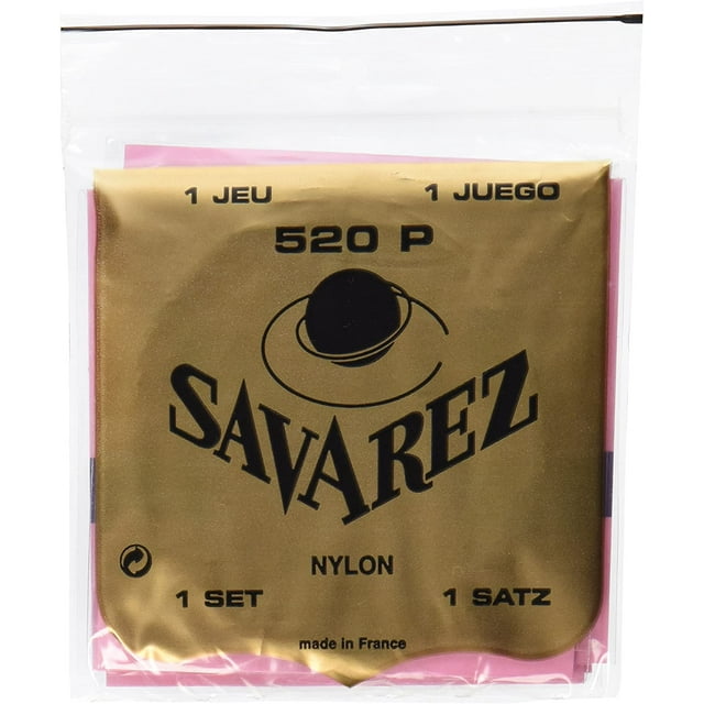 Savarez 520P Traditional Special Classical Guitar Strings, High Tension, Red Card