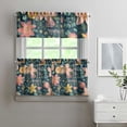 thumbnail image 2 of Yellow Daisy Kitchen Curtains Set Floral Flower Boho Bloom Sunny Vintage White Cute Retro Aesthetic Artistic Daisy Print Tier and Valance Curtains, 2 of 6