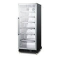 thumbnail image 3 of Commercial mini reach-in beverage center with glass door, black cabinet, and dolly, 3 of 3