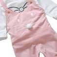 thumbnail image 3 of Newborn Infant Baby Girl Clothes Cotton Rompers Cartoon Mouse Cotton Jumpsuits Onesie with Pullover Sweatshirt for Infant Girls, 3 of 6