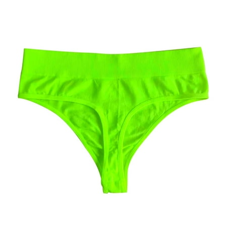 Clearance! Weikingp Thongs for Women Womens High Waisted Bikini Underwear Smooth Underwear Breathable Ladies Seamless Thongs for Women Panties for Women