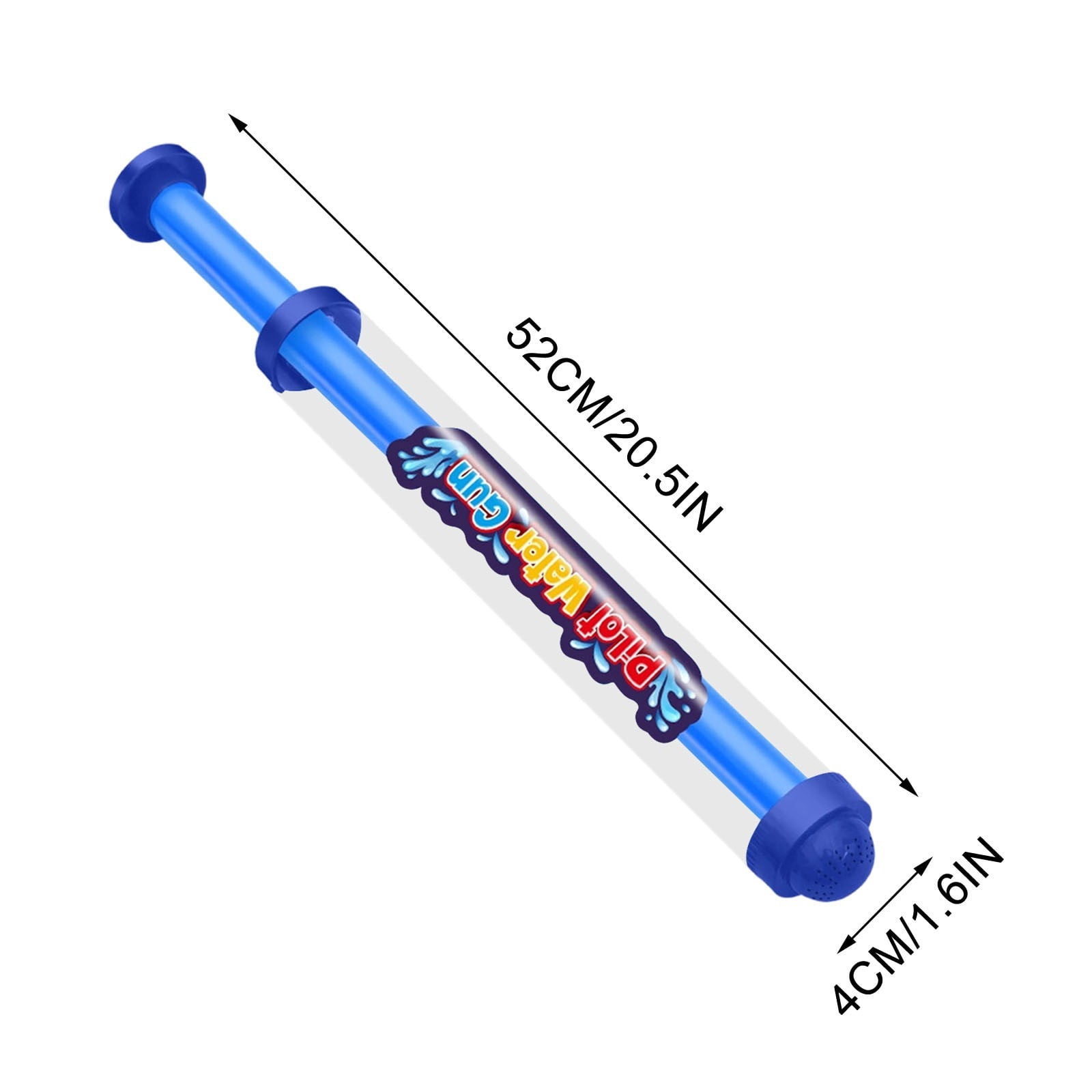 Firework Water Gun for Kids & Adults, 2PCS Large Water Squirter Toy, Best Summer Water Blaster with Fireworks Spray Effect, Easy Fill for Beach Pool Backyard Party Outdoor Fun, 20.5" (Blue)
