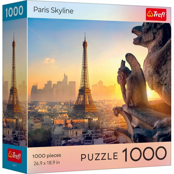 Trefl Red 1000 Piece Puzzle - Sunset Paris Skyline