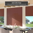 thumbnail image 2 of Red Lantern Bamboo Cordless Window Shade - Mahogany 60" W, 2 of 8