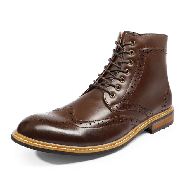 Botas de vestir para hombre Bruno Marc BERGEN-01 marrón talla 10.5