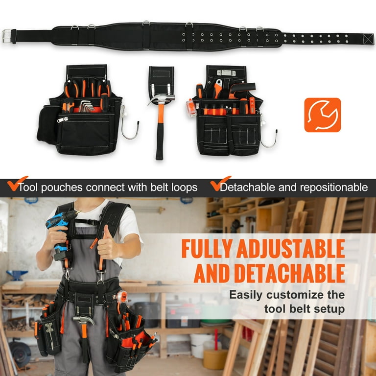 Suspenders Forestry Tool Belt SKYSHALO Tool Belt With Suspenders