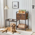 thumbnail image 4 of HOOBRO Pet Feeding Station, Elevated Dog Bowls, Height Adjustable Dog Bowl Stand with 2 Stainless Steel Bowls, Drawer and Hooks, Raised Dog Feeding Station, for Large, Medium and Small Dogs BF33PO03, 4 of 11