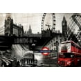thumbnail image 2 of GraphINC 24x17 Black Ornate Wood Framed with Double Matting Museum Art Print Titled - London, 2 of 4