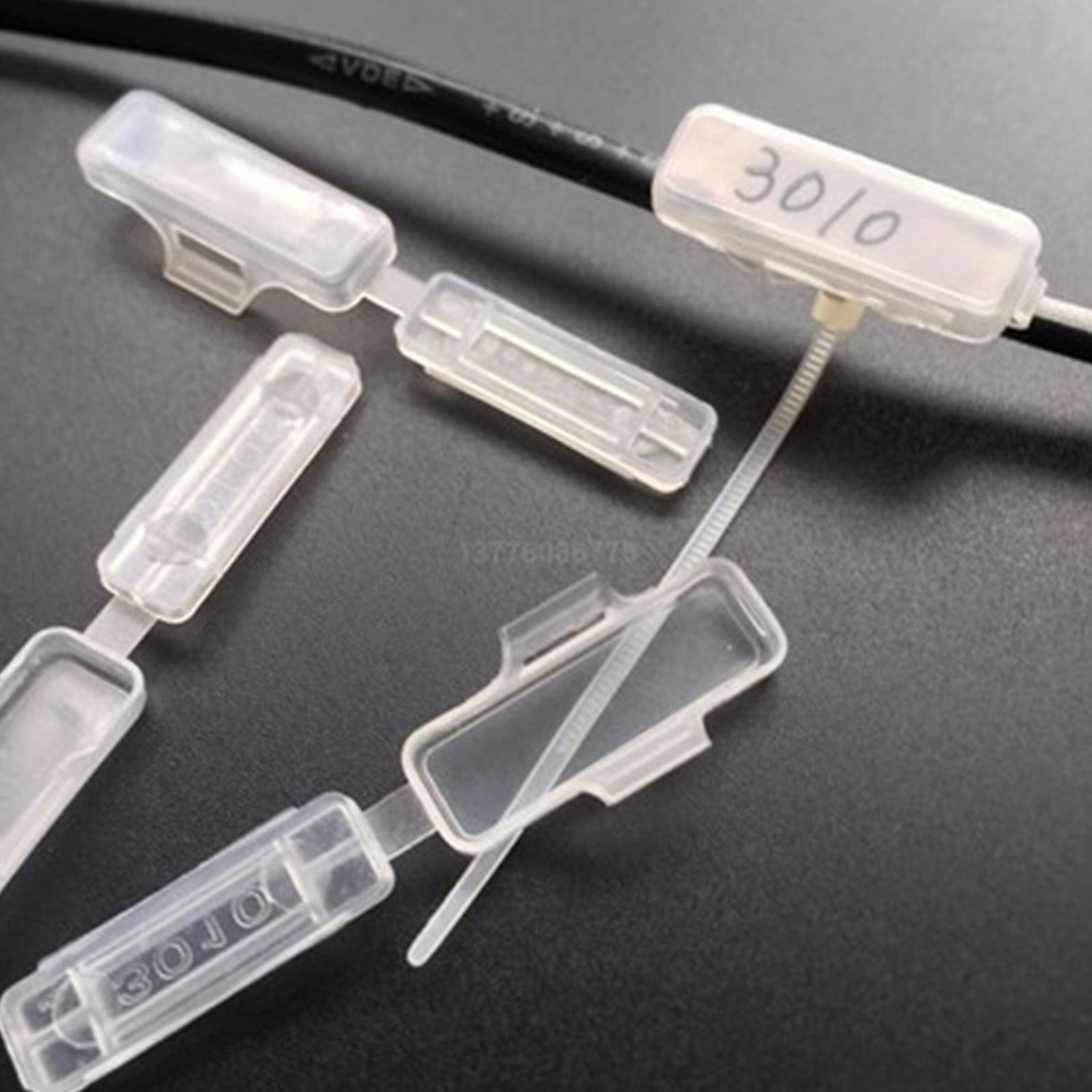 200Pieces Sturdy Cable Managements Waterproof Designs Snapped On Closures Ideal for Electrical Wiring Organization