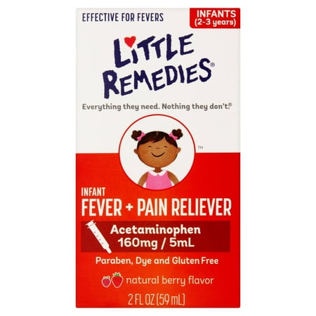 Little Fevers by Little Remedies Berry Infant Fever & Pain Reliever Liquid, 2 fl oz