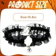 thumbnail image 7 of DESIGNICE Goth Accessories,Cat Bell Black Choker Necklaces for Woman,Lace Gothic Necklace,For Women Halloween Daily Use,Black, 7 of 7