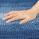 thumbnail image 3 of REGALWOVEN Alfombrillas de baño de color contrastante a rayas, alfombra de baño de felpa antideslizante, tapetes para el suelo del baño, bañera y ducha azul marino 20" x 32", 3 of 6